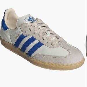 Men’s adidas Samba in White, Blue & Gum